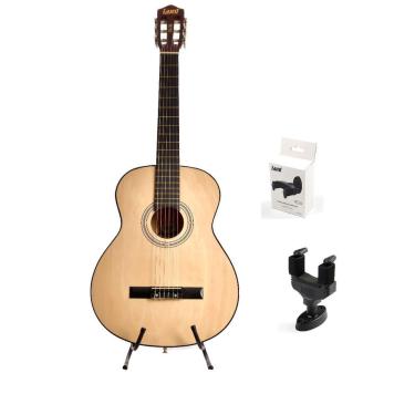 Imagem de Kit Violão Land Acustico Nylon Natural+Suporte Parede Pec50
