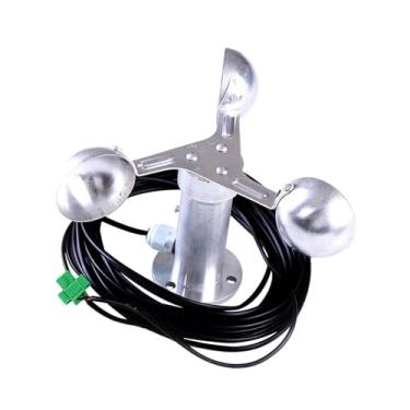 Imagem de YsXoWiui Teste de velocidade do vento Direção do vento Medida Anemômetro Medição de velocidade do vento 3 xícaras testador de vento testador