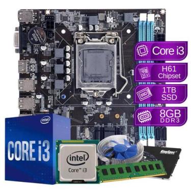 Imagem de Kit Upgrade Intel Core i3 8gb 1tb ssd sata h61 - PC Master - PC MASTER