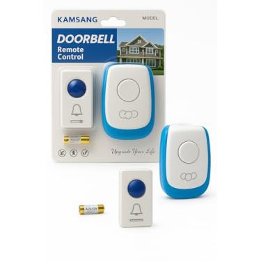 Imagem de Campainha sem Fio Longo Alcance Bivolt Varios Toques Com pilha