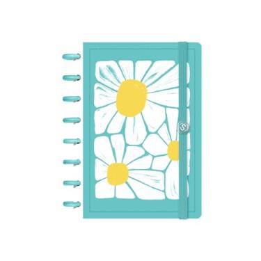 Imagem de Caderno de Disco ISCOOL Pequeno Flore(Ser) Margaridas Verde Oceano