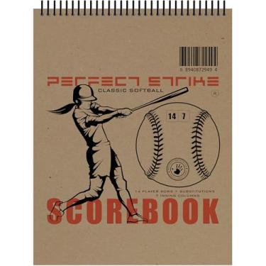 Imagem de Caderno de resultados de softbol Perfect Strike com regras e instruções de pontuação: Livro de pontuação resistente. Ótimo para beisebol e softbol. (2)