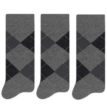 Imagem de Kit Com 3 Pares De Meias Clássica Casual Masculina De Algodão - Selene