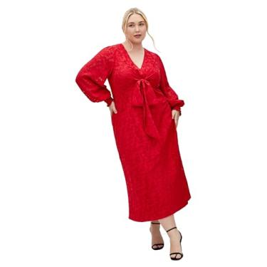 Imagem de City Chic Vestido feminino plus size - Marci, Vermelho, 46