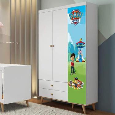 Imagem de Adesivo De Guarda Roupa Patrulha Canina Mod01 - Lojinha Da Luc Adesivo