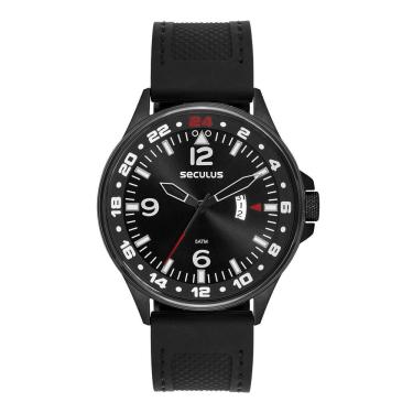 Imagem de Relógio Seculus Masculino Ref: 44279gpsvpu3 Esportivo Black