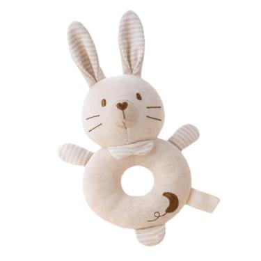 Imagem de Chocalhos Para Bebés 0-6 Meses,Brinquedos Macios Animais Para Recém-Nascido - Móbiles Para Cadeira De Alimentação Viagem Berço Hora De Dormir Presente Educativo