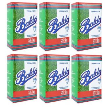 Imagem de 6 Erva Mate Chimarrão BALDO PADRÃO URUGUAIO descansada 1kg