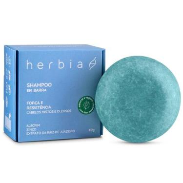 Imagem de Shampoo Natural em Barra Cabelos Mistos e Oleosos 80g Herbia