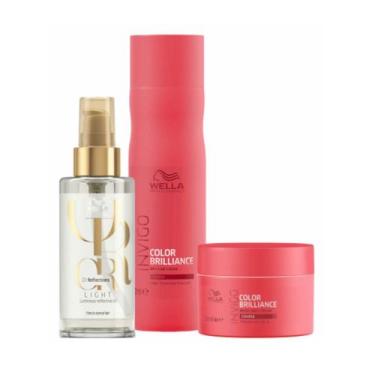 Imagem de Wella Brilliance Sh 250ml + Masc 150ml + Oleo Light 100ml - Wella prof