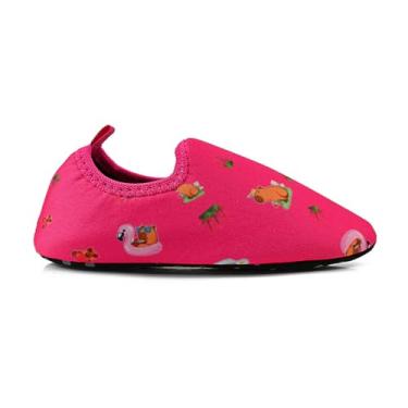 Imagem de SAPATILHA PANTUFA ANTIDERRAPANTE INFANTIL MENINO MENINA BEBÊ CHINELO (PINK, BR, Bebê, Faixa Numérico, 24, 25)