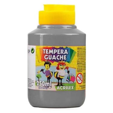 Imagem de Tinta Guache 250 ml - Acrilex - CINZA