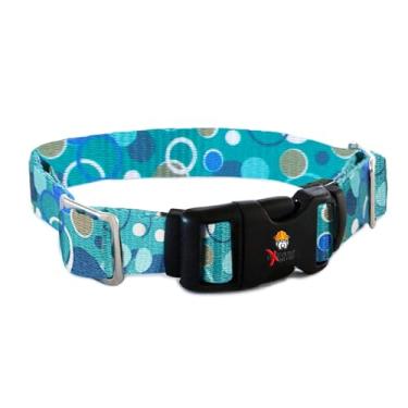 Imagem de Extreme Dog Fence Correia de substituição para coleira de contenção e treinamento para a maioria das marcas de cerca de cães - bolhas azuis (pequena: 25,4 cm - 30,5 cm x 1,9 cm)