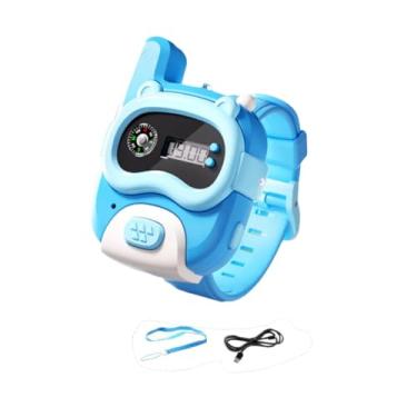 Imagem de Generic Walkie talkie relógio walkie talkie crianças fácil de usar equipamento de caminhada brinquedo walkie talkie crianças walky talky para presentes de, Azul