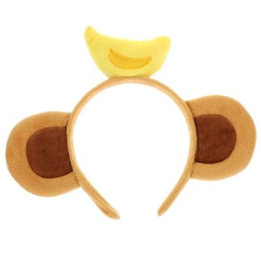 Imagem de Bandana De Desenho Animado Linda Tiara De Banana De Macaco Bandana Feminina Faixa De Cabelo De Urso Cocar De Natal Tiara De Tecido Acessórios Orelha Senhorita