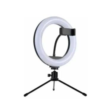 Imagem de Ring Light 8 Polegadas Com Tripé Suporte Celular - LED