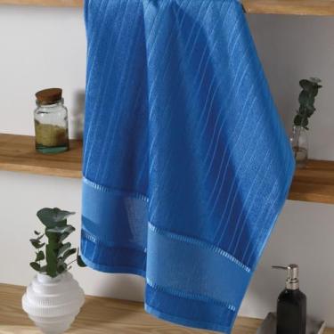 Imagem de Toalhas Lavabo Bella Dohler para Bordado Cruz (1, 11150 - Azul Royal, 45cm X 30cm)