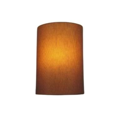 Imagem de Arandela Meia Cana Retro Vivare Md-2003 Cúpula Em Tecido 25/18x10cm - Bivolt Palha 127/220v