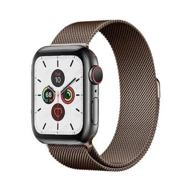 Imagem de Pulseira De Metal Milanese Loop De 44mm 40mm 45mm 41mm Para Apple Watc