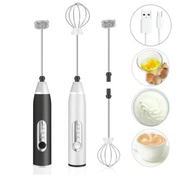 Imagem de Mini Mixer Misturador Batedor Elétrico Multiuso Para Claras de Ovos Le