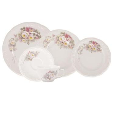 Imagem de Aparelho de Jantar e Chá Porcelana Schmidt 20 peças - Dec. Eterna, DEC