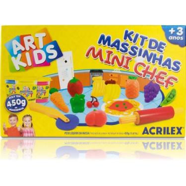 Imagem de Massa para Modelar Criativa ART KIDS Mini CHEF - Acrilex