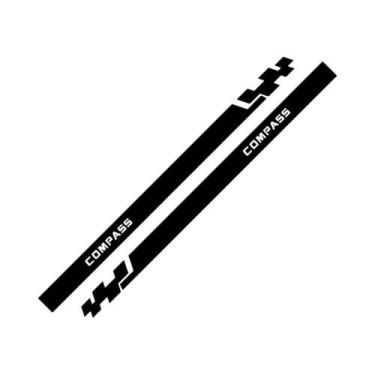 Imagem de Adesivos Laterais Para Porta De Carro Jeep Cherokee Commander Compass 