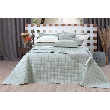 Imagem de Cobre Leito Lavive Diana Super King Dupla Face Verde Malva