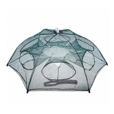 Imagem de Armadilha De Pesca Covo Para Peixes Pequenos Camarão 6 Bocas