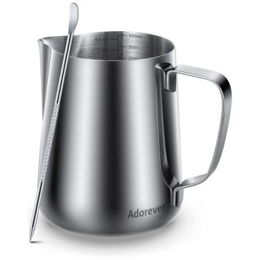 Imagem de Jarra Leiteira Cremeira 350 mL Aço Inoxidável de Grau, ADOREVER 8541894591, Prateado