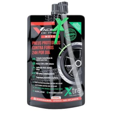 Imagem de Vacina de Pneu Para moto Xtire Selante de Pneu antifuro Aplicação Para