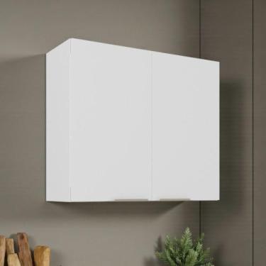 Imagem de Armário de Cozinha em Aço 2 Portas 80cm com Dobradiças Slow Motion Ren