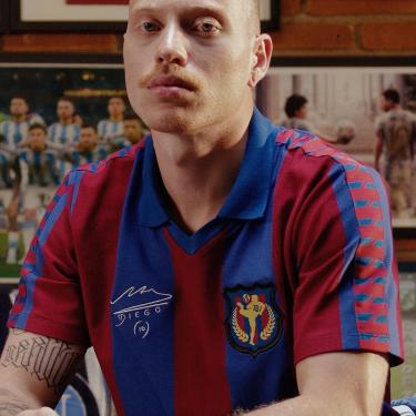 Imagem de Camisa Barcelona Anos 80 Retrô Maradona Masculino-Masculino