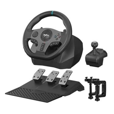 Imagem de PXN V9 pc steering wheel racing wheel gaming steering wheel Dual-Motor Feedback Driving, 270/900°Steering with Pedals and Joystick for PC/ Nintendo switch/PS4/PS3 Xbox X/S / XBOX SERIES X/S