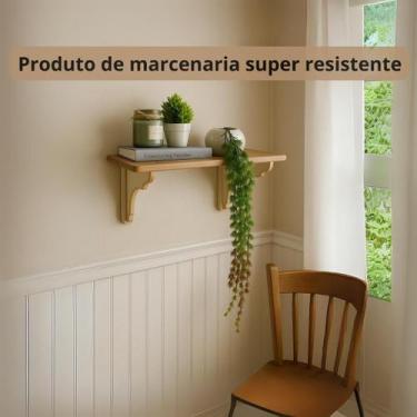 Imagem de Prateleira 90x20 em mdf estilo farmhouse - J TEIXEIRA