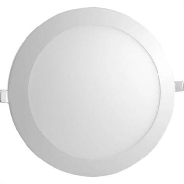 Imagem de Plafon Led Embutir Ourolux Redondo 12W. 720Lm. 6400K. Bivolt Branco