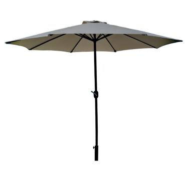 Imagem de Ombrelone Central Bali Rivatti 270 Cm Em Alumínio Sem Base E Capa Em Poliéster Marfim