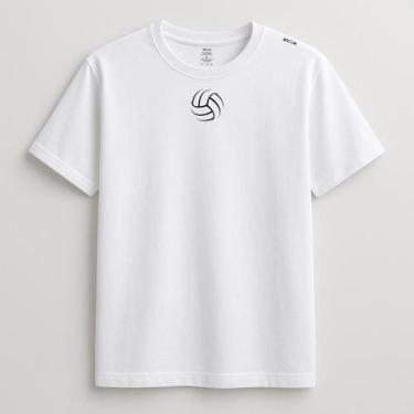 Imagem de Camiseta Volei de Algodão Egípcio e Poliamida com Proteção UV - no-bra