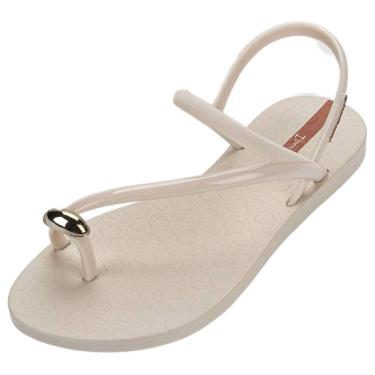 Imagem de Sandália Feminina Rasteira Pedraria Chic Glam Ring Ipanema