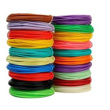 Imagem de Kit Filamento ABS 10 Cores 50m para Caneta 3d e Impressora 3D