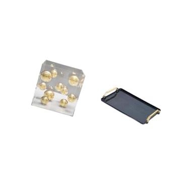 Imagem de Fenteer Bola Decorativa Transparente de Acrílico para Mesa, Ideal para Servir Doces, Salgadinhos, Café E Chá em Residências E Hotéis. Perfeita para Decorar Su