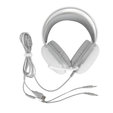 Imagem de RGB Gaming Headset with Microphone Noise Reduction USB 3.5mm Wired Gaming Headset with Dynamic RGB LED Light Ergonomic Design for Switch PC Laptop Smartphone