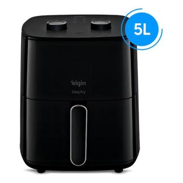 Imagem de Fritadeira Elétrica Air Fryer Cinq Fry Elgin 5l 1.500w Preto