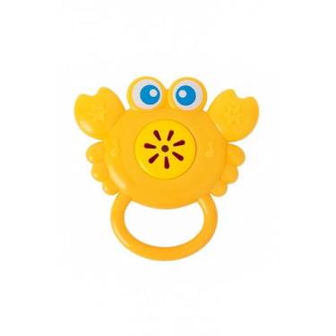 Imagem de BRINQUEDO BEBE DIVERTIDO RECOMENDADO PARA + 6 MESES (carangueijo siri 10cm amarelo)