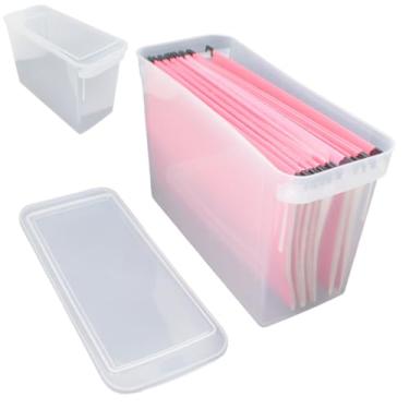 Imagem de Organizador De Arquivos Pastas Suspensas Ou Objetos Com Tampa (Branco)