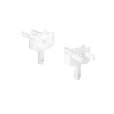 Imagem de 2 peças de reposição para persianas verticais brancas, material ABS, acessórios de reparo de controle de janela