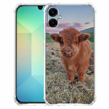 Imagem de malegaon Linda estampa de gado de fazenda de vaca, capa completa de TPU macio na moda para Samsung Galaxy A06