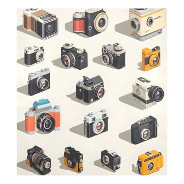 Imagem de Qilmy Capa magnética para máquina de lavar louça, 58 x 66 cm, capa decorativa de geladeira para porta frontal, adesivo, máquina de lavar, painel de geladeira, decalque para utensílios de cozinha417