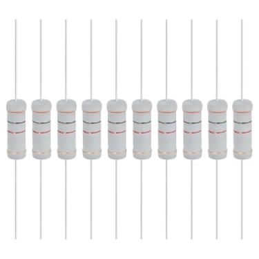 Imagem de YOKIVE 10 unidades de resistores de filme de óxido metálico 3K Ohm 5 Watts, 5% de chumbo axial de resistor de tolerância | À prova de chamas para circuitos eletrônicos DIY, projetos de áudio e vídeo