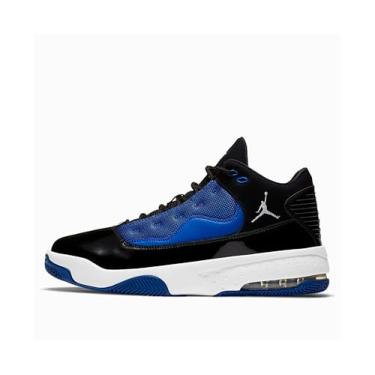 Imagem de Nike Jordan Max Aura 2 Tênis de basquete masculino, Preto/branco - azul royal, 42